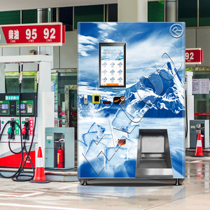 Haloo Vending <strong>Machine</strong> <strong>Supplier</strong> Outdoor Big Capacity Ice Cube Vending <strong>Machine</strong> Automatic Ice Vending <strong>Machine</strong> With <strong>Auto</strong> Bagging - Product Image 3