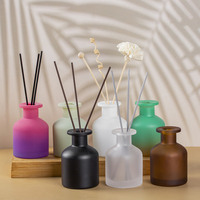 Bouteille de diffuseur d'arôme d'aromathérapie d'huile essentielle de luxe personnalisée de 100ml 150ml 250ml bouteille vide de diffuseur de parfum de roseau en verre ambré