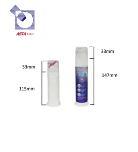 130ml 45ml penjualan langsung pabrik kemasan tabung pasta gigi yang dapat disesuaikan dengan pompa kedap udara