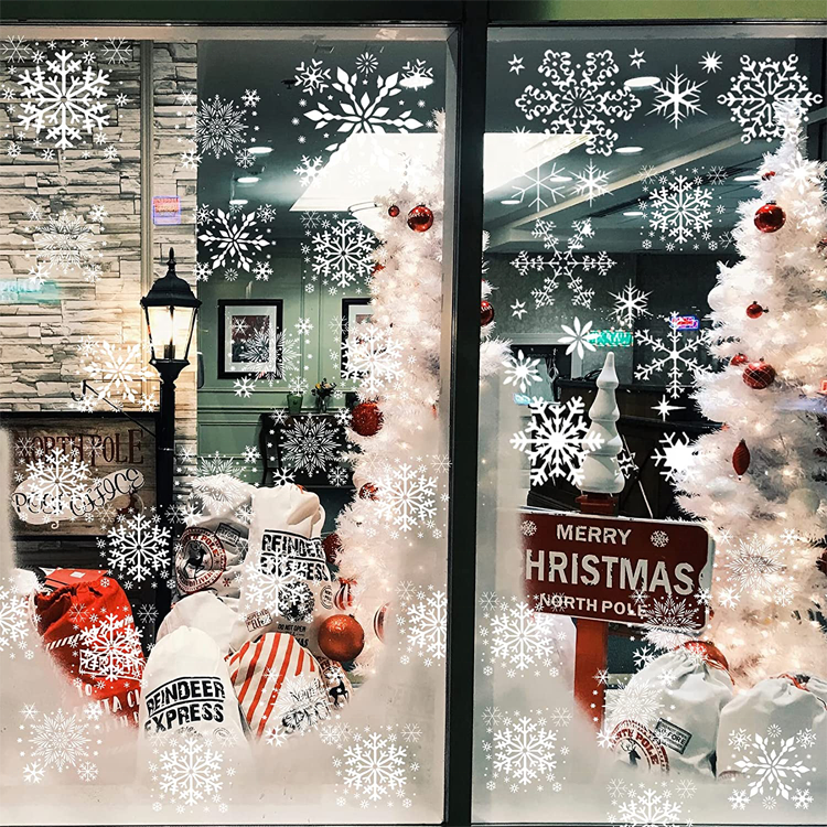 25PCS Christmas Snowflake Stencils For Painting Winter Xmas Snow Stencil Paint Window Template DIY
