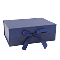 Boîte à bijoux magnétique en carton ondulé de grande capacité avec logo personnalisé boîte de rangement recyclable pour boucle d'oreille bague collier chaussures