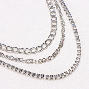 Cadena de cintura metálica estilo hip hop Yueli, multicapa, de aleación de zinc, para jeans, baile callejero, accesorio de moda. - Product Image 2