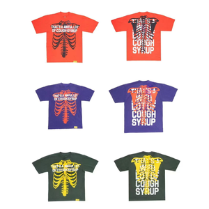 T-shirt imprimé à manches courtes pour homme « That's A Awful Lot Of Cough Syrup », coupe oversize à épaules tombantes, 100 % coton, qualité supérieure - Product Image 2