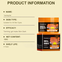Organic Chemical New Dark Extreme Intensifying Tanning Gel Accelerating Sunbed Cream Self Tan Body Care Lotion for Tan