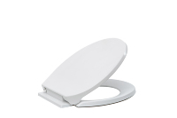 Siège de toilette PP Economy Shape No Slow-Close à fermeture frontale, blanc, antidérapant, 430-470x372MM, norme européenne universelle pour salle de bain 1