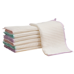 Kitchen Cleaning Cloth Thickened Absorbent Non Stick Dishcloth For Pots And Pans Rectangle Solid Color 3 Pack Random Color - Product Image 1