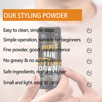 Poudre capillaire de marque privée Ingrédients sûrs Poudre de fibre de texture capillaire Finition naturelle Poudre coiffante volumisante pour le coiffage