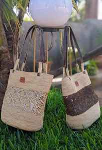 Sac fourre-tout en paille tissé à la main pour femmes, mode bohème, plage, été, écologique, sac à bandoulière pour les vacances avec doublure en raphia - Product Image 4