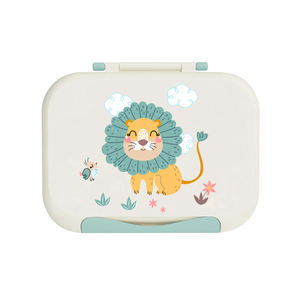 กล่องข้าวเบนโตะเด็กน่ารัก ป้องกันการรั่วซึม 3 ช่อง ฝาซิลิโคนถอดได้ <span class=keywords><strong>ใช้</strong></span><span class=keywords><strong>กับ</strong></span><span class=keywords><strong>ไมโครเวฟ</strong></span>ได้ <span class=keywords><strong>วัสดุ</strong></span>เกรดอาหารสำหรับโรงเรียนและสำนักงาน - Product Image 5