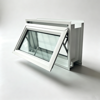 Ventana de Aluminio Inclinada y Giratoria con Aislamiento de Diseño Moderno, Tamaño Personalizado para Villas