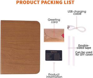 Productos al por Mayor y Dropshipping 2025, Lámpara de Noche LED de Madera, Estilo Libro, Recargable, Plegable, de Papel de Arroz, para Escritorio - Product Image 3