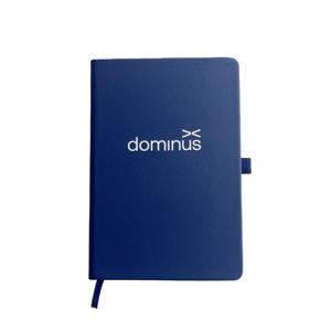 Diario de Tapa Dura de Cuero PU Azul Marino A5, Impreso con Logotipo Personalizado, Encuadernación Cosida con Hilo, Alta Calidad, Fácil de Escribir, Regalo - Product Image 1