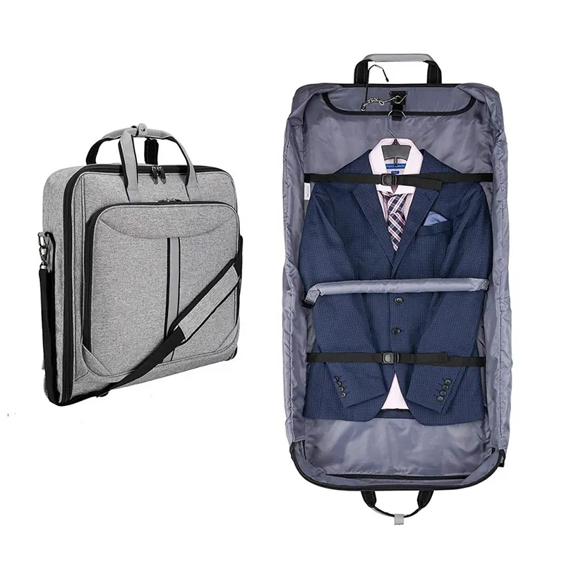 Men travel business trips used custom garment bags classic suit carrier garment suit bag