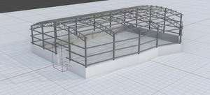 Soluzione per la costruzione di strutture in acciaio prefabbricate in sicurezza di progettazione 3D, per le fabbriche, materiale pericoloso per le officine - Product Image 5