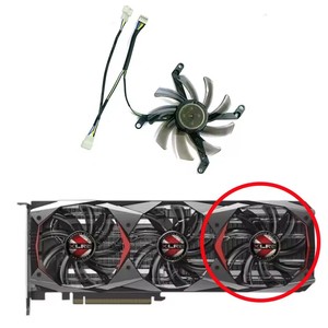 Nouveau ventilateur de carte graphique T129215SU DC 12V 0.5A GTX1080TI pour PNY Manli GeForce GTX 1080 Ti 11GB <span class=keywords><strong>XLR8</strong></span> <span class=keywords><strong>Gaming</strong></span> OC - Product Image 4