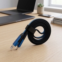 Câble de charge USB 6 en 1 avec logo personnalisé, câble multi-USB tressé en nylon, câbles de charge rapide 3A 60W pour cadeaux d'affaires
