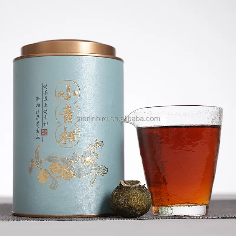 Wholesale Yunnan Pu 'er Tea 2019 Xinhui Xiao Qing Gan Orange Pu 'er ripe tea 250g canned