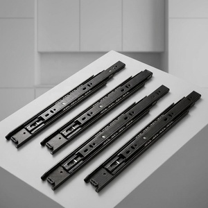 Meilong Hardware Three-Rail 3507 Keyboard <strong>Bracket</strong> Extended Locking <strong>Drawer</strong> Slide Rail Bearing Dining - Product Image 1