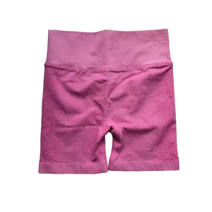 2026 Women's Solid Yoga Shorts Set Quick Dry Spandex/Nylon Elastic Waist Knee-Length 2-Piece Colorful Workout Shorts - Product Image 1