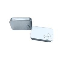 Boîte en fer blanc rectangulaire personnalisée de qualité alimentaire, emballage cadeau métallique à couvercle coulissant avec finition mate/brillante pour snacks et cadeaux