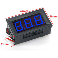 Mini Voltímetro Digital LED de 3-30V, Detector de Voltaje y Monitor de Capacidad para Motocicleta y Automóvil