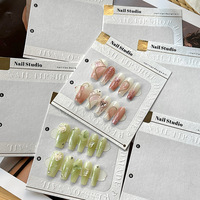 TSZS Carte d'Affichage d'Ongles Carrée Personnalisée Haute Qualité Divers Designs Cartes d'Emballage pour Faux Ongles Vente en Gros