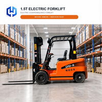 Chariot élévateur électrique contrepoids 1,5 tonne à faible bruit et respectueux de l'environnement pour la manutention de marchandises - Offre Spéciale