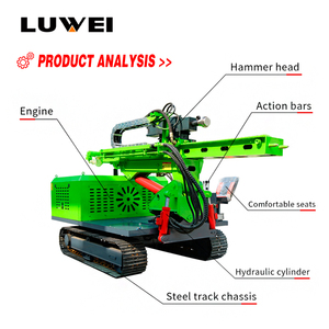 Vendita diretta in fabbrica a basso costo battipalo macchina con manico a martello a goccia martello battipalo per lavori di costruzione - Product Image 3