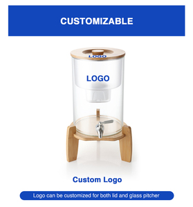 Jarra de Vidrio Manual <span class=keywords><strong>Bluetech</strong></span> HS552 de 8.5L con Filtro de Bambú y Tapa de Acero Inoxidable para Uso Doméstico, Elimina el Cloro/Metálicos Pesados - Product Image 3