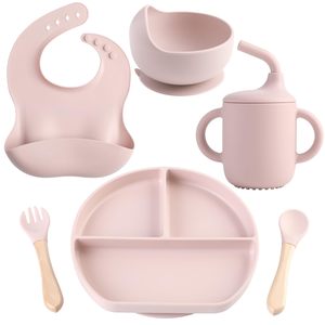 Juego de Alimentación para Bebés Multifuncional de Silicona Platino de Grado Alimenticio, Libre de BPA, Personalizado ODM/OEM, con Plato, Tazón, Vaso, Babero y Tapete - Product Image 5