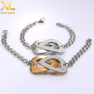Bracelet Cœur Bohème Plaqué Argent, Design Creux de Luxe, Forme Couronne, en Cuivre Plaqué Or avec Zircon, pour Filles - Product Image 2