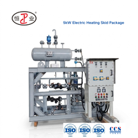Chauffe-huile thermique antidéflagrant 5kW sur skid IIC T4 GB 350-400 ℃   Boîtier de commande antidéflagrant 380V IP56 pour l'industrie pétrochimique