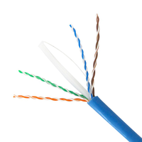 Cable Lan OWIRE Cat 6 U/UTP, cable Ethernet de 250MHz con cubierta de PVC duradero, cobre libre de oxígeno/CPR/certificado CE para cableado