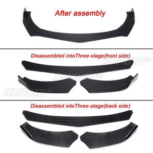 Juego de 3 protectores universales negros para parachoques delantero de coche, difusor, protectores de alerón, kit de accesorios para Ford, Benz, BMW - Product Image 6