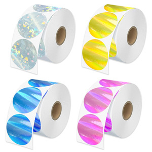 Tùy Chỉnh In Nhãn Tư Nhân Kraft Máy In Giấy Vòng 1Inch Vòng Sticker Bao Bì Nhãn Cho Quần Áo May Mặc - Product Image 5