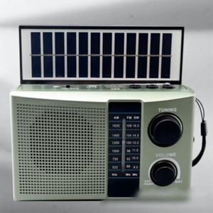 Portable <b>Solar</b> Powered AM FM SW 3 Band Radio with <b>Foldable</b> <b>Solar</b> <b>Panel</b> Built-in Speaker Volume and Tuning Knobs - Product Image 2