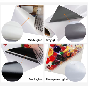 Yazdırılabilir eko Solvent parlak mat PVC yapıştırıcı vinil araç kaplama siyah tutkal kendinden yapışkanlı vinil rulo - Product Image 3