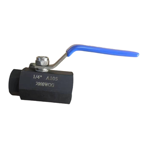 EVK工厂2000WOG六角碳钢A105 1/4-4英寸G/NPT/BSPT/BSP 1PC全口径螺纹球阀水油气3年 - Product Image 1