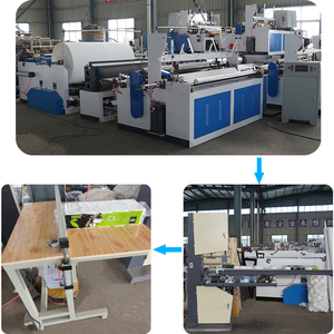 สายการผลิตกระดาษแบบกึ่งอัตโนมัติพร้อมระบบ PLC และมอเตอร์สำหรับตัดและม้วนกระดาษ สำหรับเครื่องผลิตกระดาษชำระคุณภาพสูง - Product Image 6