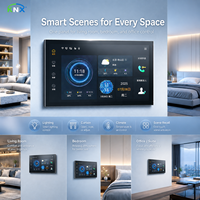 Interrupteur intelligent WiFi pour maison connectée, en verre, avec écran tactile AI, contrôle centralisé de scènes, bus KNX, domotique, interrupteur mural tactile KNX pour hôtel et villa