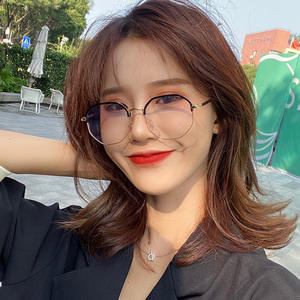 Nouvelles montures de lunettes polygonales demi-cerclées, lunettes anti-lumière bleue pour ordinateur, monture métallique unisexe, taille moyenne, verres en acétate, origine Taizhou - Product Image 5