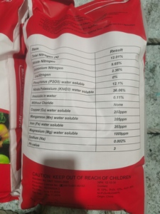 Fertilizantes NPK 10-42-10+TE 100% Solubles en Agua, Crecimiento Rápido para Sandía, Plátano, Papa, Cebolla, etc., Tipo de Liberación en Polvo para Agricultura - Product Image 6