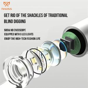 Otoscope sans fil en plastique pour enlever le cérumen, outil d'élimination du cérumen, 1080P HD WiFi, nettoyeur d'oreille, cure-oreille avec technologie endoscopique - Product Image 6