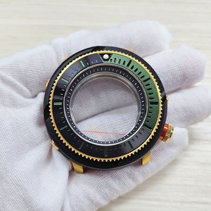 Boîtier de montre de plongée pour homme en acier inoxydable 316L, sur mesure CNC 45MM, avec lunette intérieure Shadow, compatible NH35 NH36 - Product Image 5