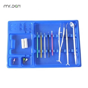 ถาดใส่เครื่องมือทันตกรรมแบบใช้แล้วทิ้ง Mr.Den สีฟ้า ทำจากพลาสติก ทนความร้อนสูง สำหรับใส่วัสดุทันตกรรม - Product Image 2