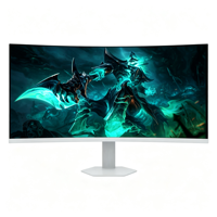 Monitor Komputer Baru 34-Inci 4K 60Hz HDR VA 21:9 Hitam Waktu Respons 5ms Tinggi Dapat Disesuaikan Dudukan Putar Port DP Ganda