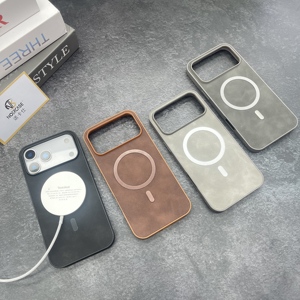 Funda de Teléfono de Cuero de Lujo para <span class=keywords><strong>Samsung</strong></span> S26 S25 Ultra Plus Realme Tecno Infinix Xiaomi, Magnética, Ultrafina, Estilo Ejecutivo - Product Image 1