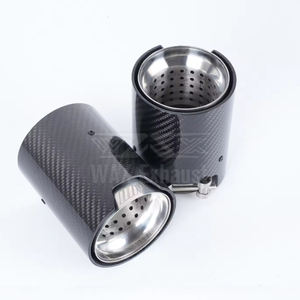 Terminali di Scarico Personalizzati M Performance per Auto <span class=keywords><strong>BMW</strong></span>, Punte Marmitta in Fibra di Carbonio per <span class=keywords><strong>BMW</strong></span> Serie 1 2 3 4 5 con <span class=keywords><strong>Logo</strong></span> M - Product Image 1
