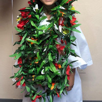 Guirlande de fleurs artificielles en soie de haute qualité, colliers de fleurs hawaïennes, couronne de vignes pour la décoration de fête et de mariage