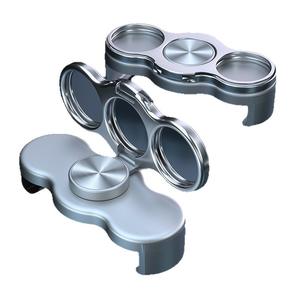 Nouveau support de téléphone à clip dorsal double anneau pour trois doigts, rotation à 360°, anti-stress, clic mécanique, support stable horizontal/vertical - Product Image 1